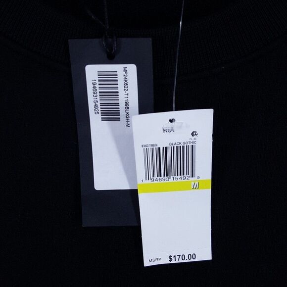 RTA Sweatshirt Mens Medium Black Pullover Crew Logo CHARLES in GOTHIC $170 - Picture 6 of 12